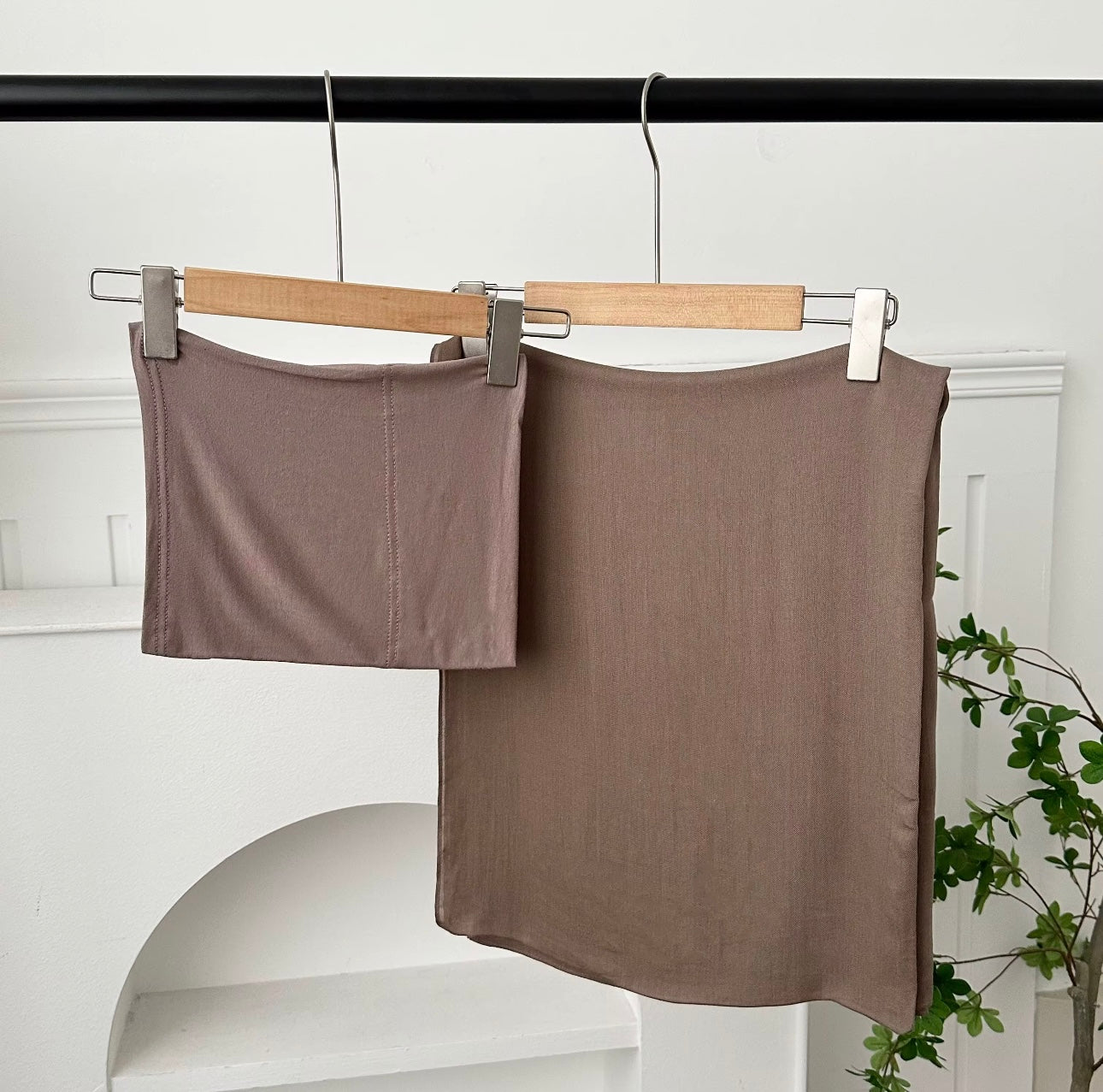 2-Piece Set Premium Modal Hijab & Matching undercap