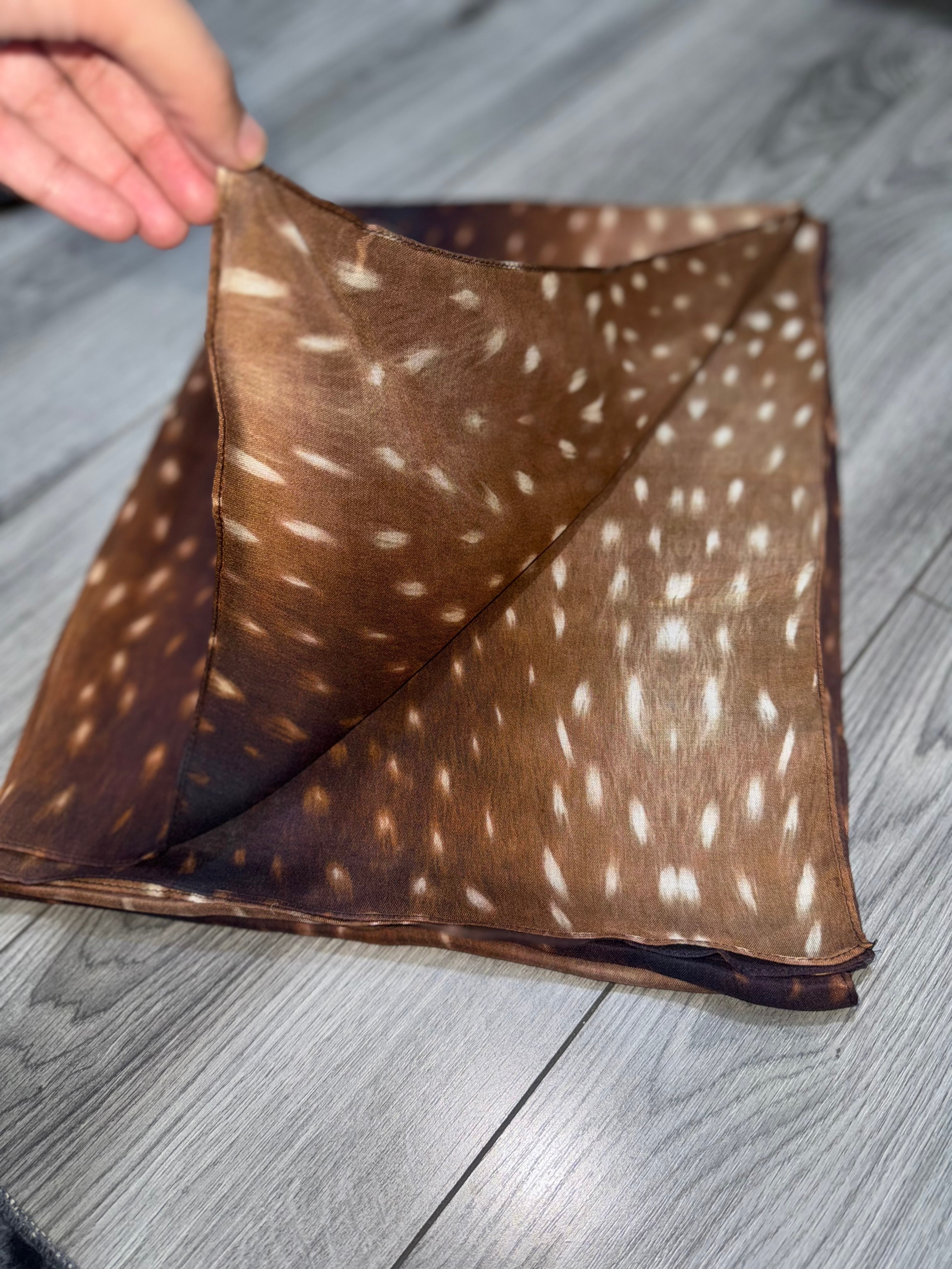 Fawn print double side - modal hijab