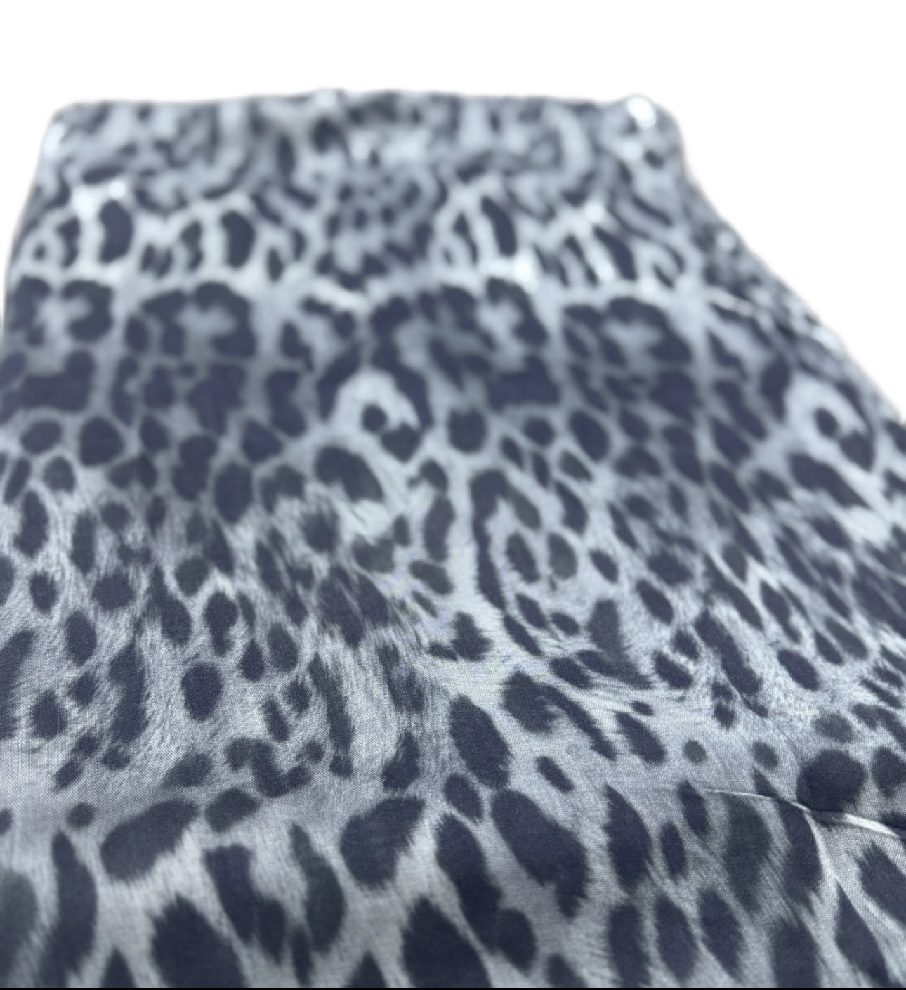 Premium Modal Hijab in Grey Leopard Print - Soft, Breathable & Lightweight