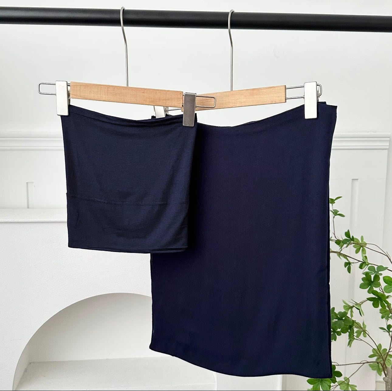 2-Piece Set Premium Modal Hijab & Matching undercap