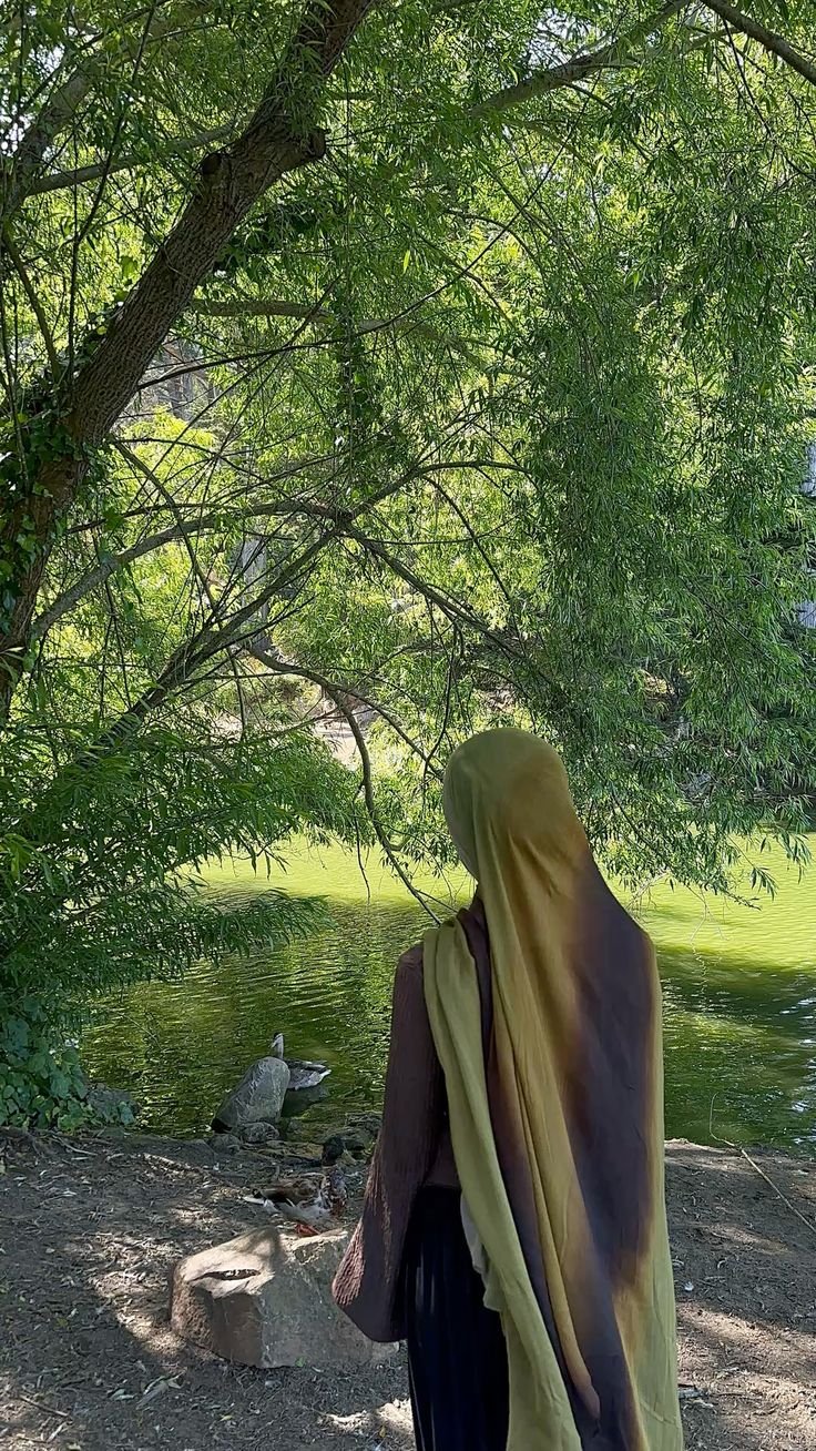 Olive - double side printed Jersy hijab