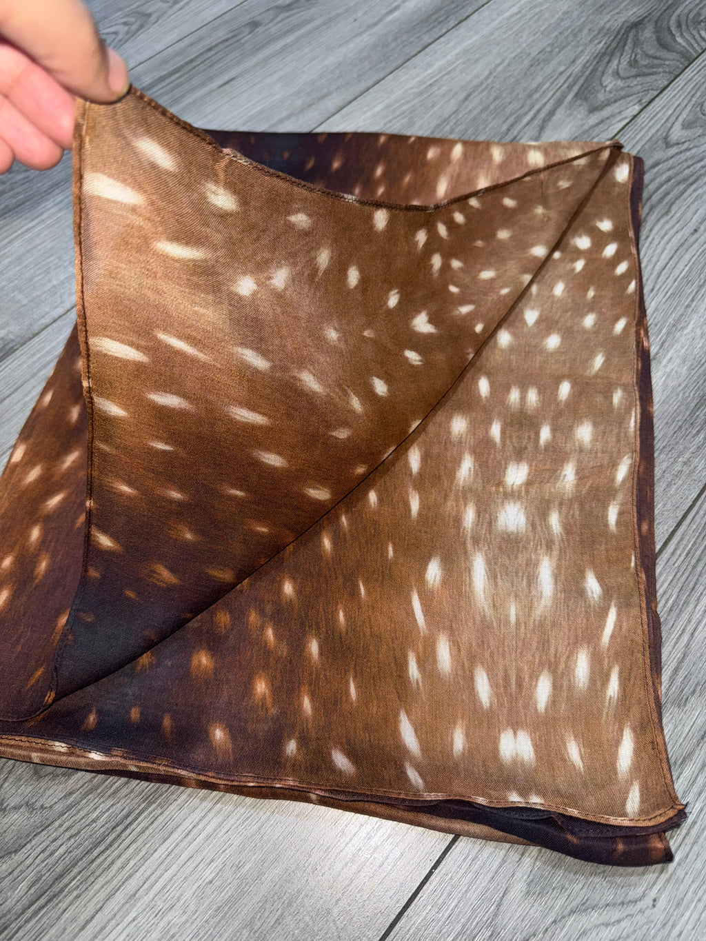 Fawn print double side - modal hijab