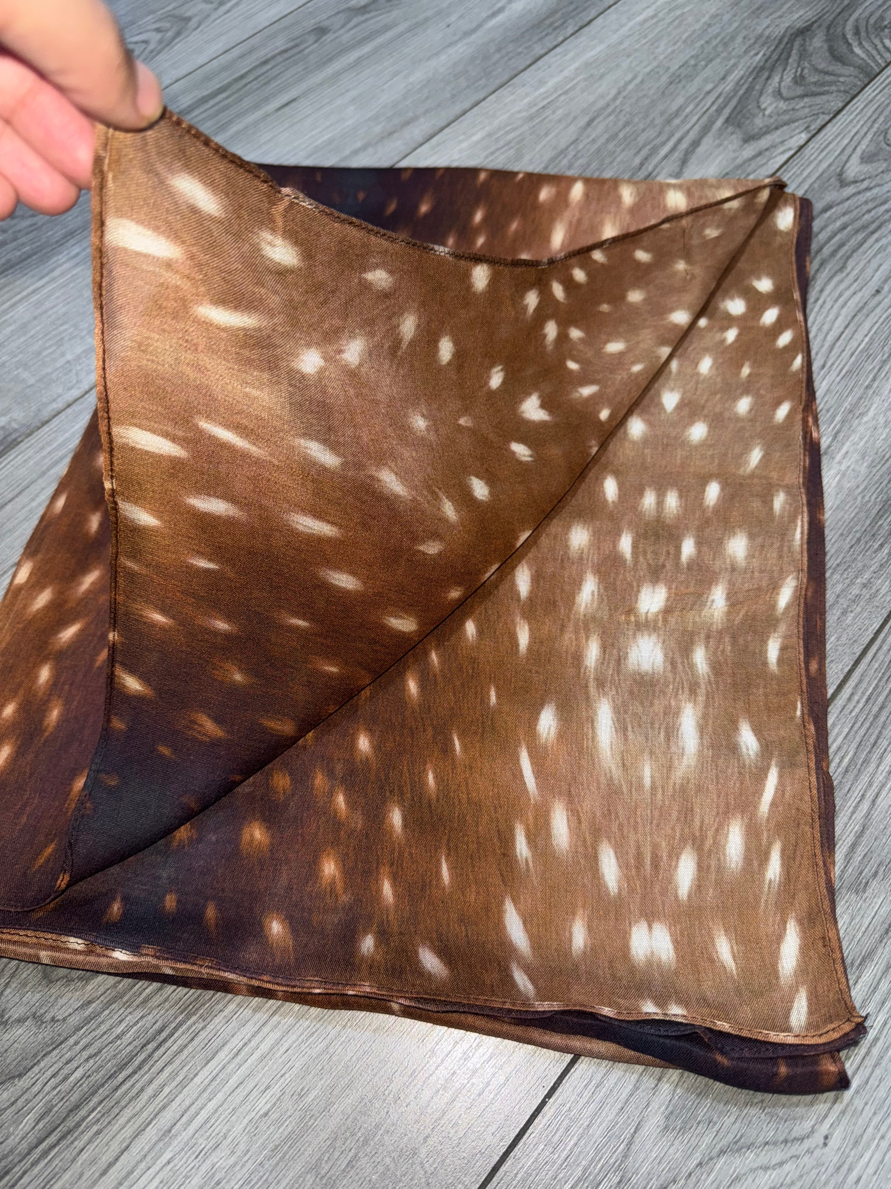 Fawn print double side - modal hijab